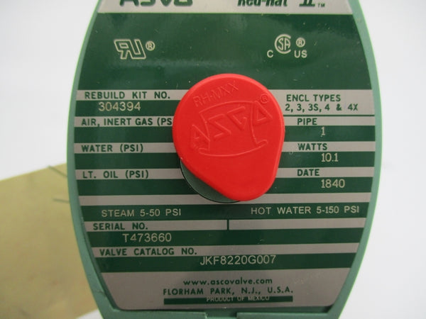 ASCO JKF8220G007 5-100PSI 110/120V NSMP