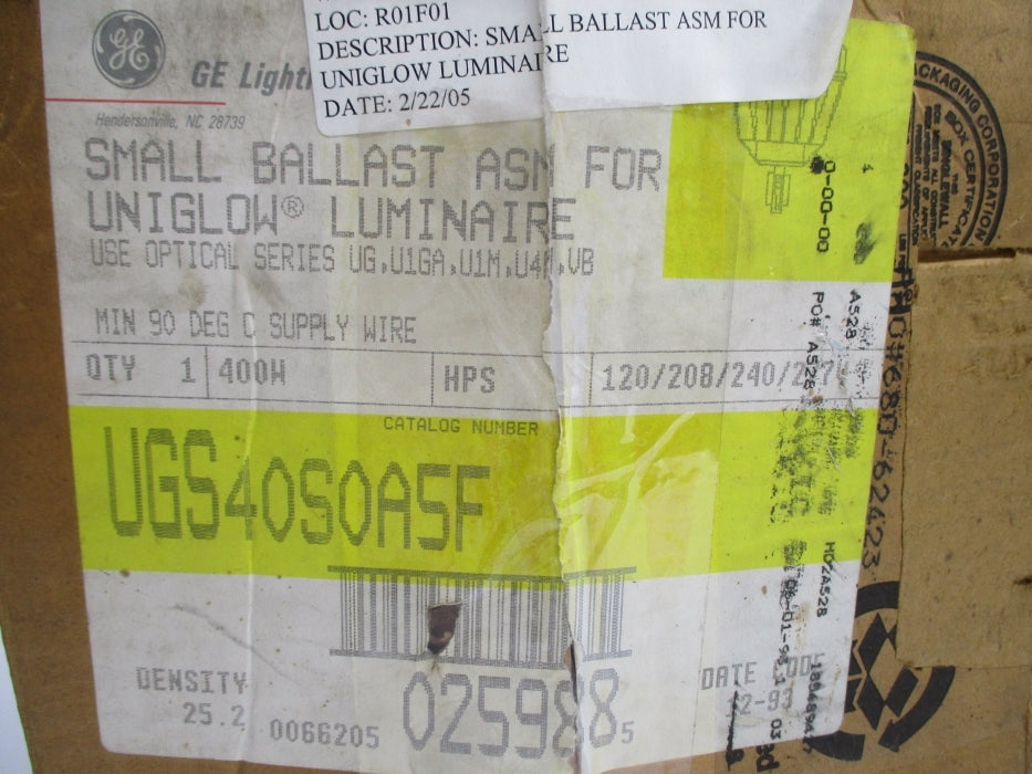 GENERAL ELECTRIC UGS40S0A5F NSMP