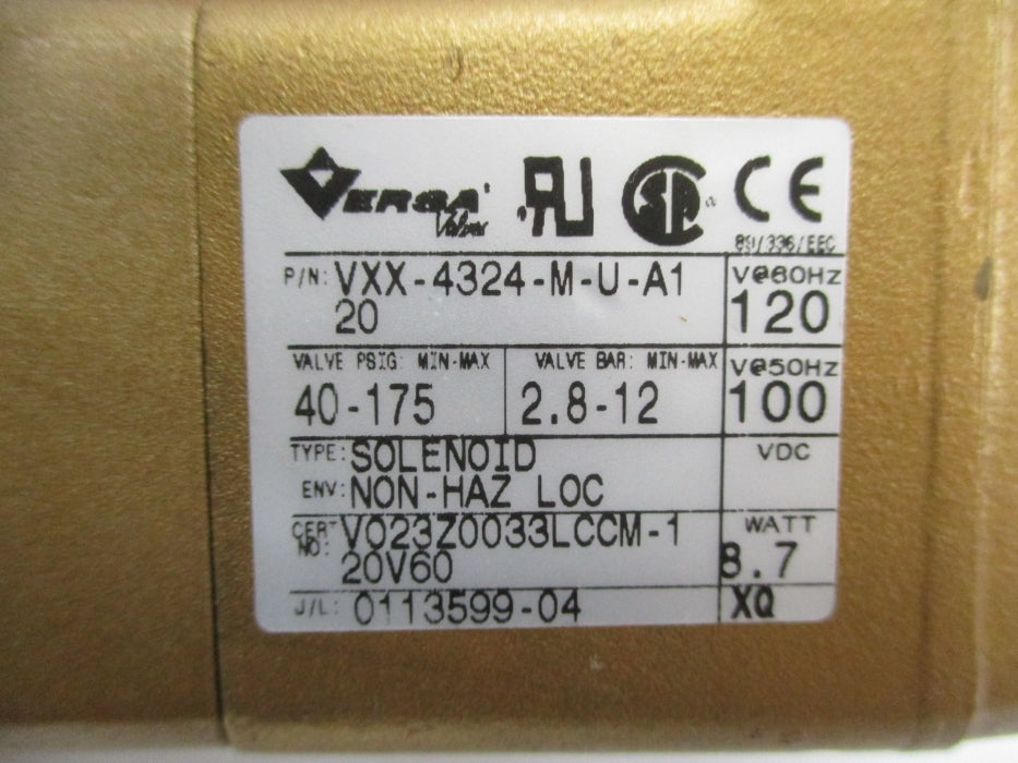 VERSA VXX-4324-M-U-A120 40-175PSI 110/120V NSNP