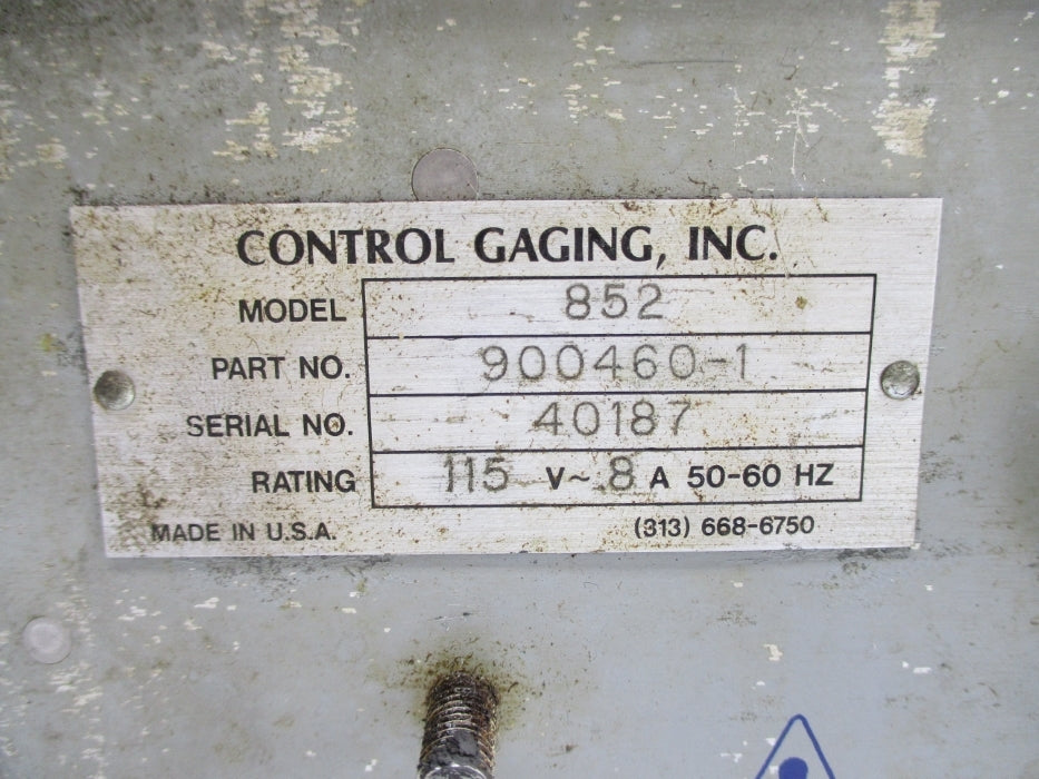 CONTROL GAGING 900460-1 852 UNMP