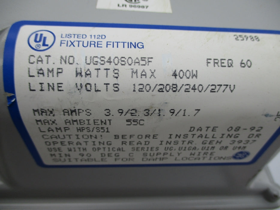 GENERAL ELECTRIC UGS40S0A5F (AS PICTURED) UNMP