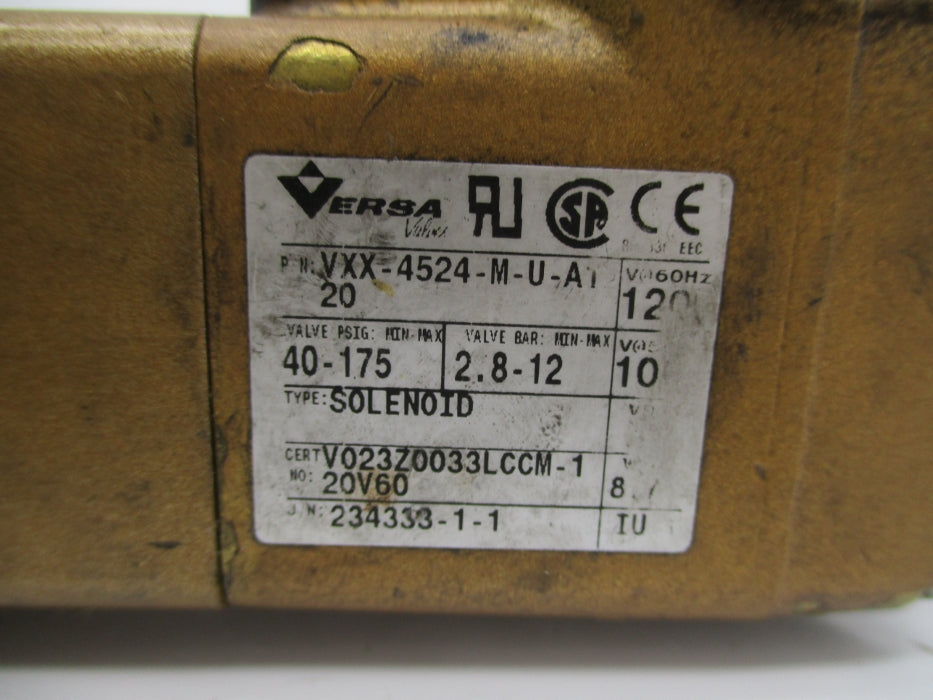 VERSA VXX-4524-M-U-A120 40-175PSIG 100/120V UNMP
