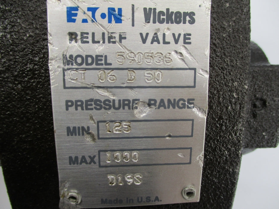 EATON CT-06-D-50 590536 125-1000PSI UNMP