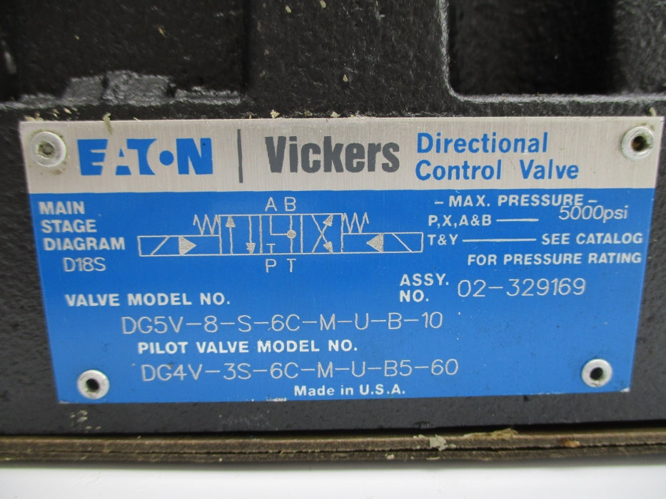 EATON DG4V3S6CMUB560 02-329169 5000PSI 110/120V NSNP
