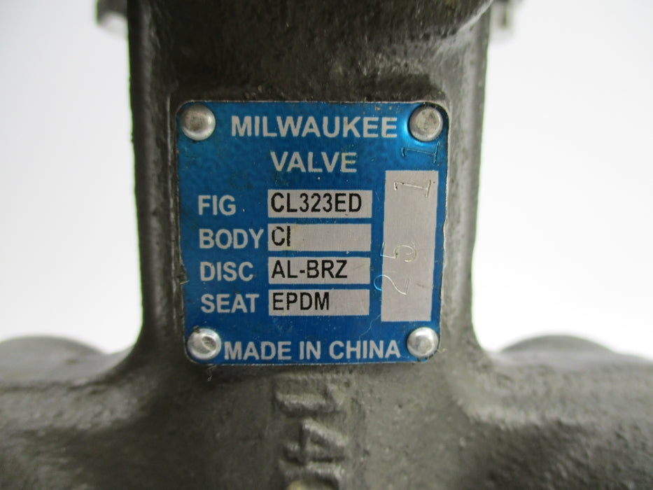 MILWAUKEE VALVE CL323ED UNMP