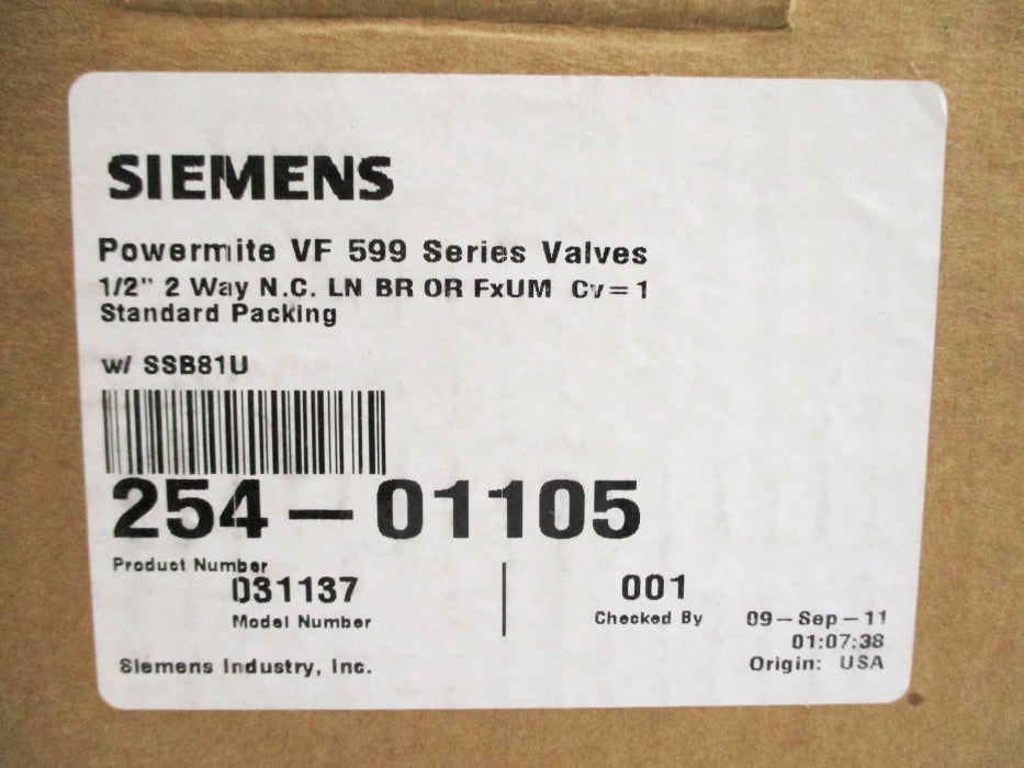 SIEMENS 254-01105 NSMP