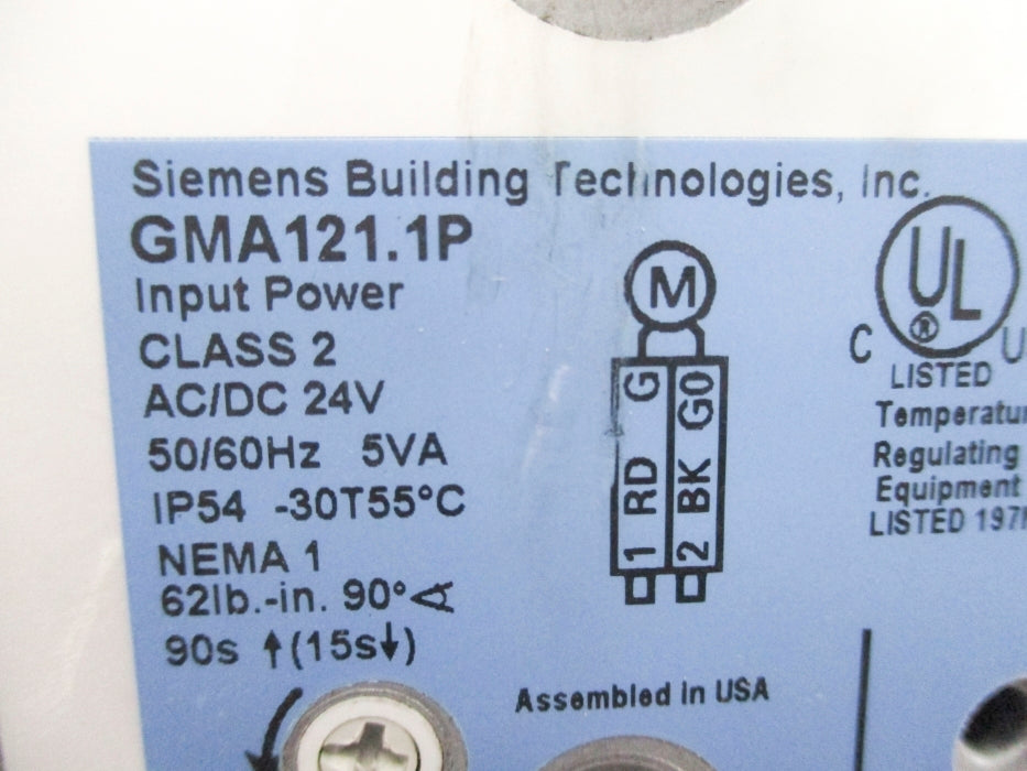 SIEMENS GMA121.1P NSNP