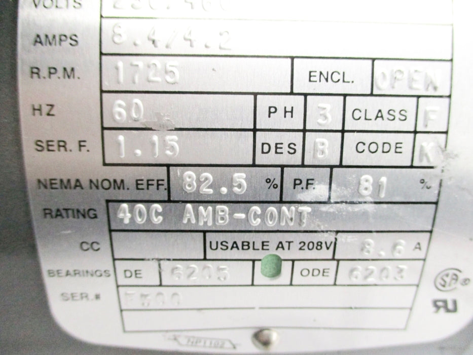 BALDOR ELECTRIC 35B15-2112 NSNP