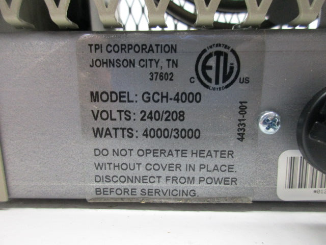 TPI CORPORATION GCH-4000 NSMP