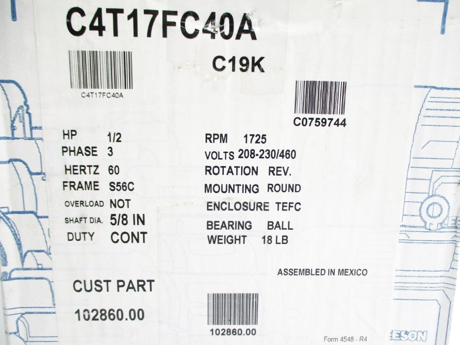 LEESON C4T17FC40A 102860.00 NSMP