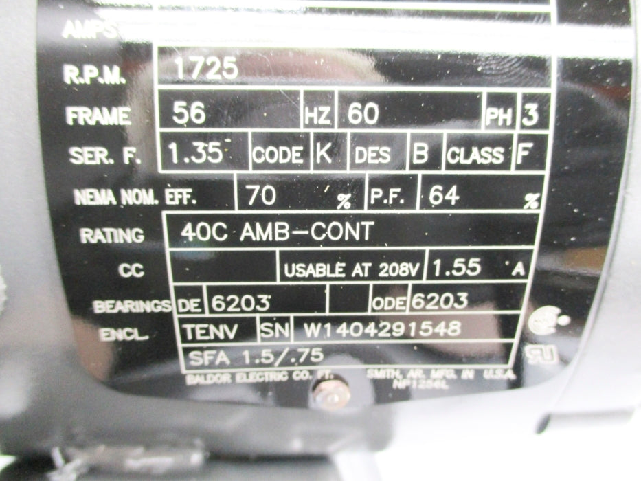BALDOR ELECTRIC NM3534 NSNP