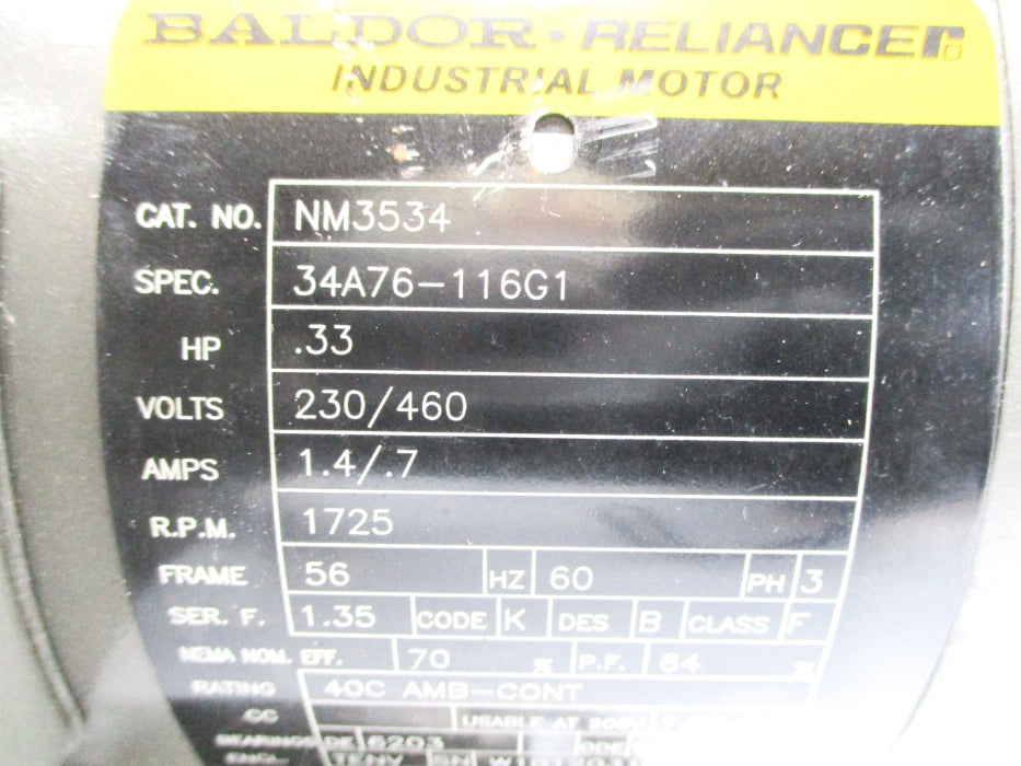 BALDOR NM3534 UNMP