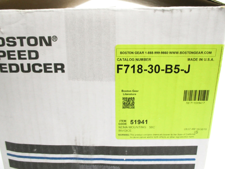 BOSTON GEAR F718-30-B5-J NSMP