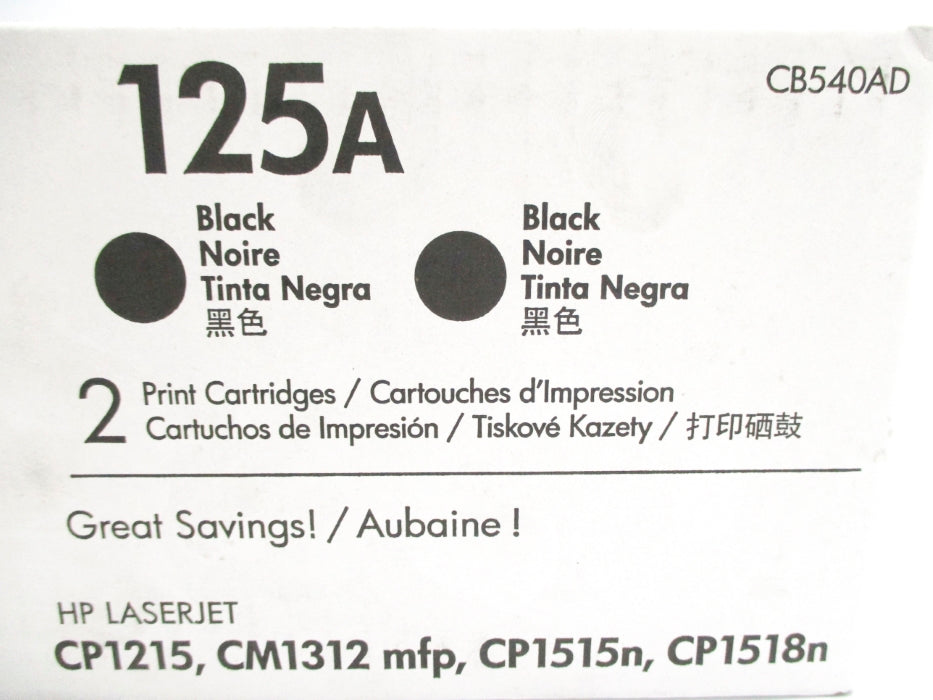 HP CB540AD 125A (PKG OF 2) NSFS