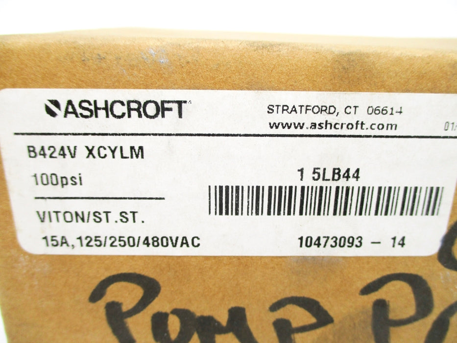 ASHCROFT B424VXCYLM 100PSI NSMP