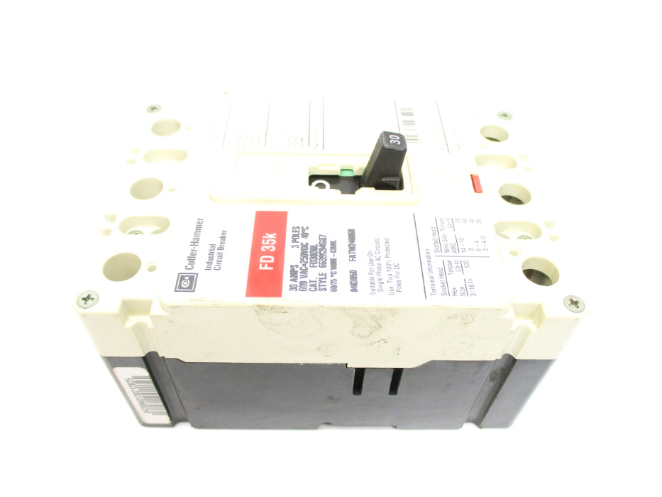 CUTLER HAMMER FD3030L 6639C94G87 30A 600VAC NSNP