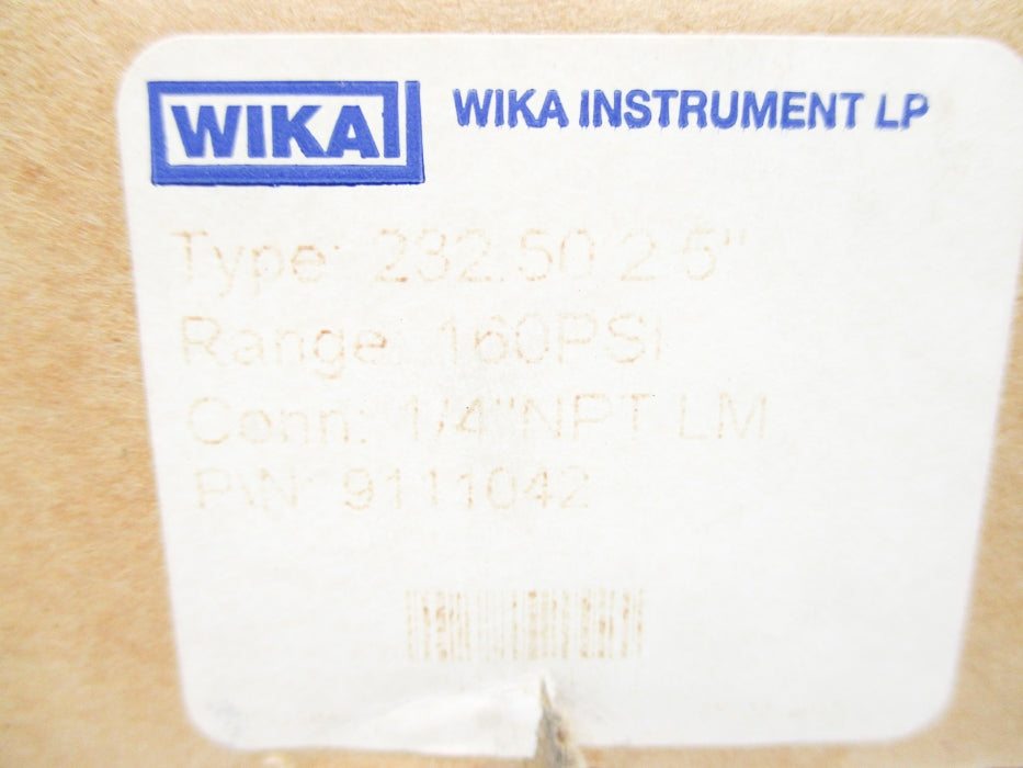 WIKA 9111042 160PSI NSMP