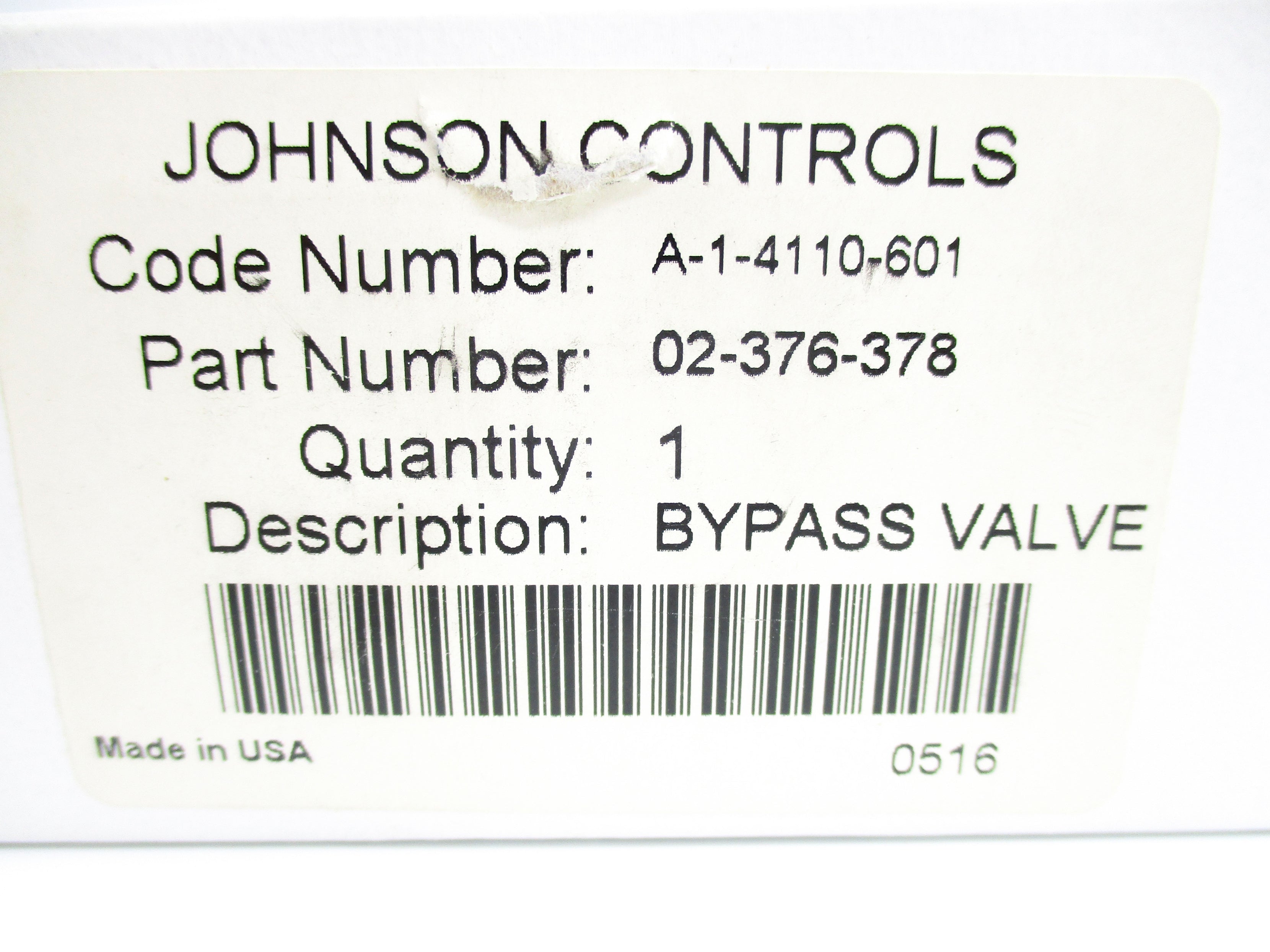 JOHNSON CONTROLS 02-376-378 NSMP