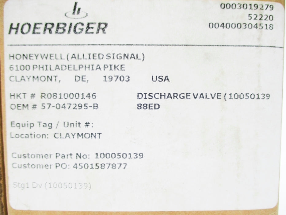 HOERBIGER R081000146 NSMP