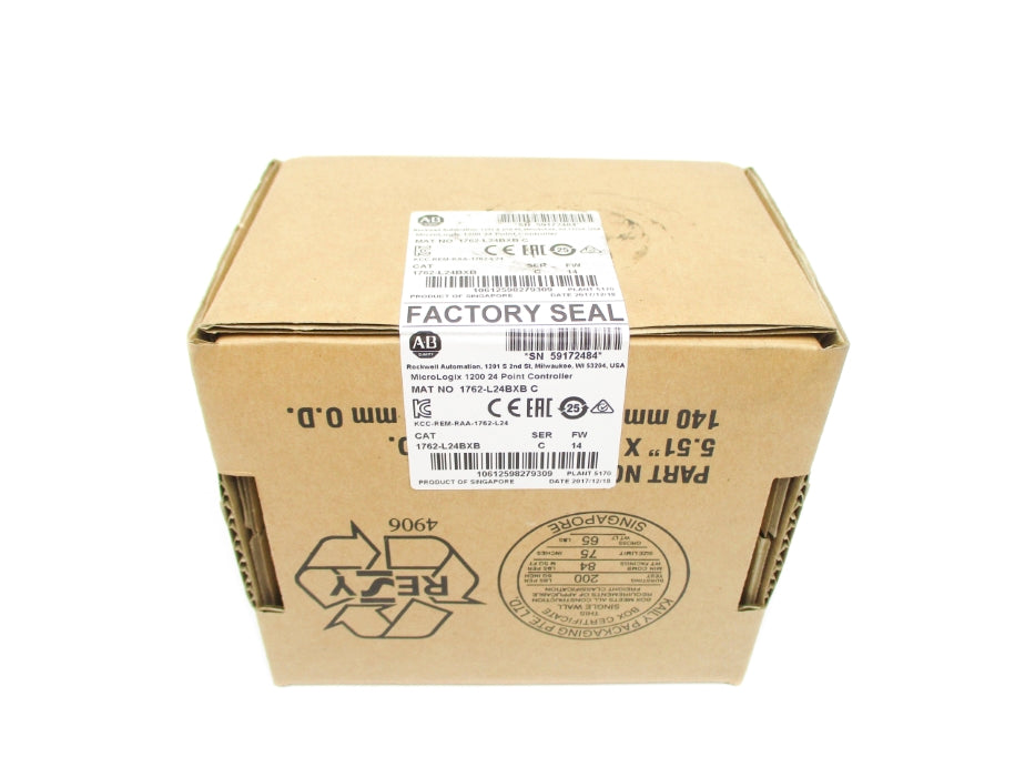 ALLEN BRADLEY 1762-L24BXB SER. C F/W 14 DATE: 2018 NSFS