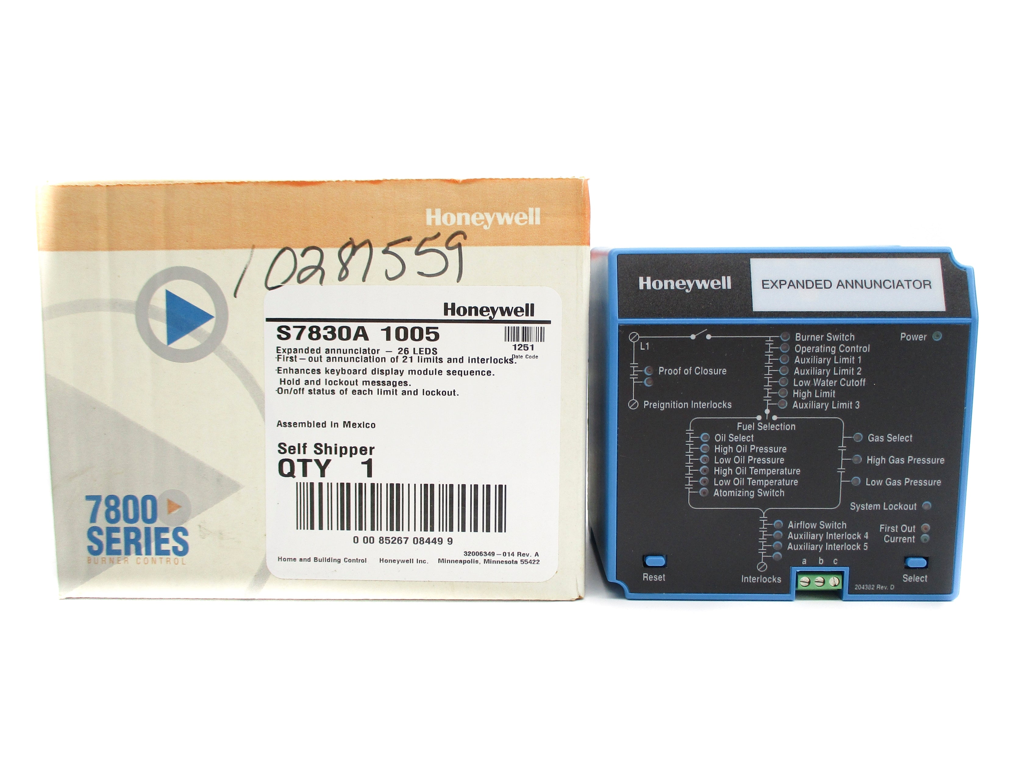 HONEYWELL S7830A1005 120VAC NSMP