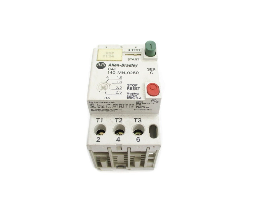 ALLEN BRADLEY 140-MN-0250 SER. C 1.6-2.5A (AS PICTURED) UNMP