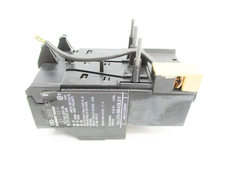 INDUSTRIAL SPARE PART 193-BSB30 SER. B 600V 2.0-3.0A NSNP
