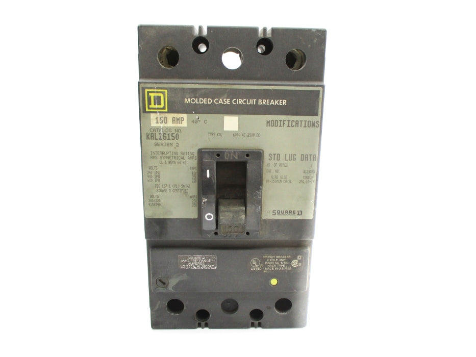 SQUARE D KAL26150 SER. 2 150A 600VAC UNMP
