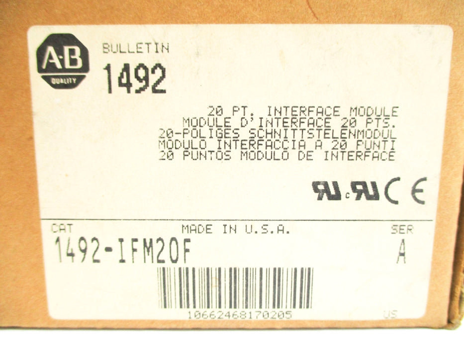 ALLEN BRADLEY 1492-IFM20F SER. A (BR/WH) NSMP