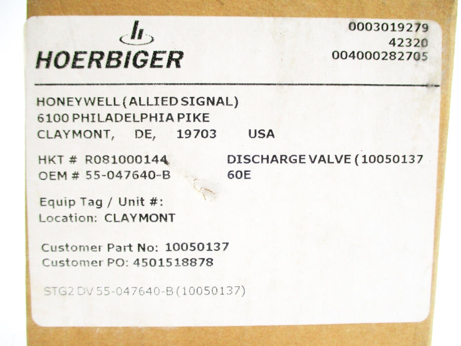 HOERBIGER R081000144 NSFS