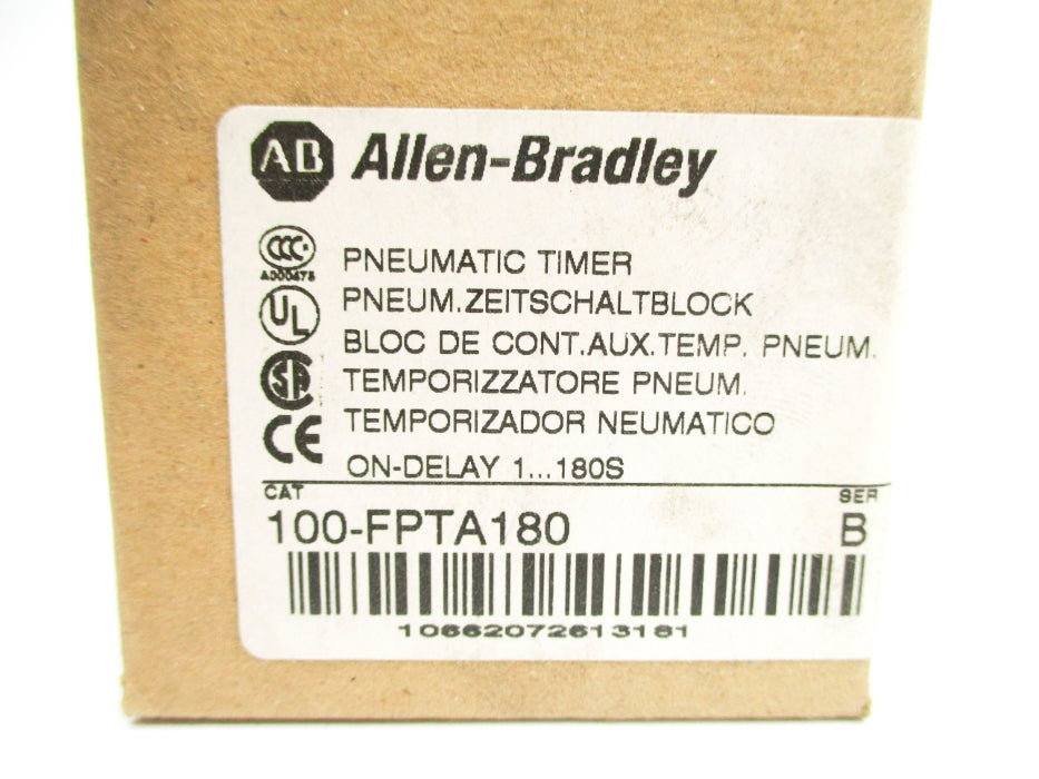 ALLEN BRADLEY 100-FPTA180 SER. B 1-180S (BR/WH) NSMP