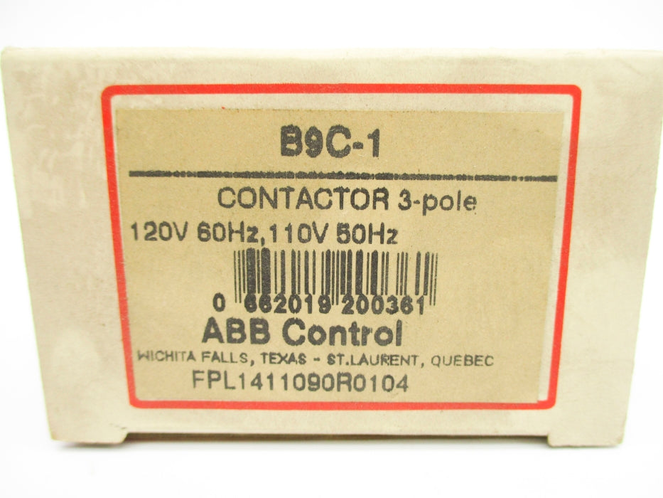 ABB B9C-1 FPL1411090R0104 110/120V NSMP