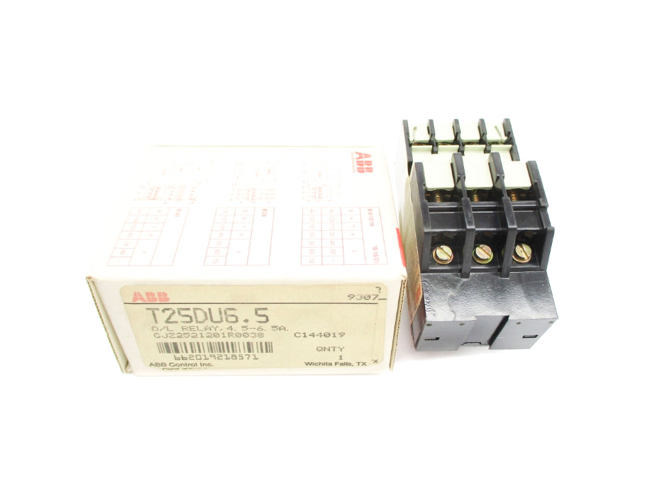ABB T25DU6.5 GJZ2521201R0038 4.5-6.5A NSMP