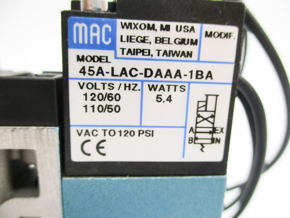MAC 45A-LAC-DAAA-1BA 120PSI 110/120V NSNP