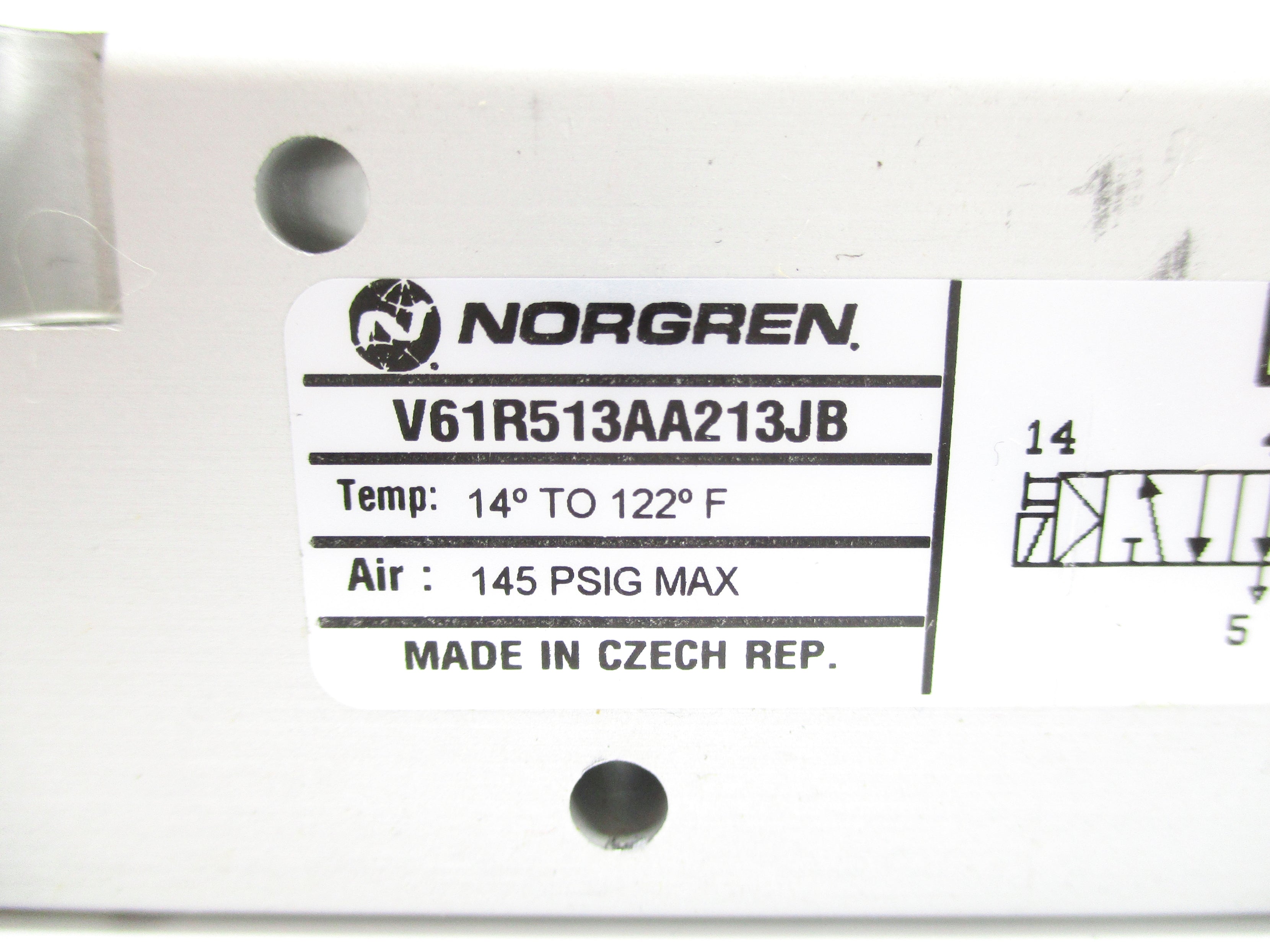 NORGREN V61R513AA213JB 145PSIG NSNP