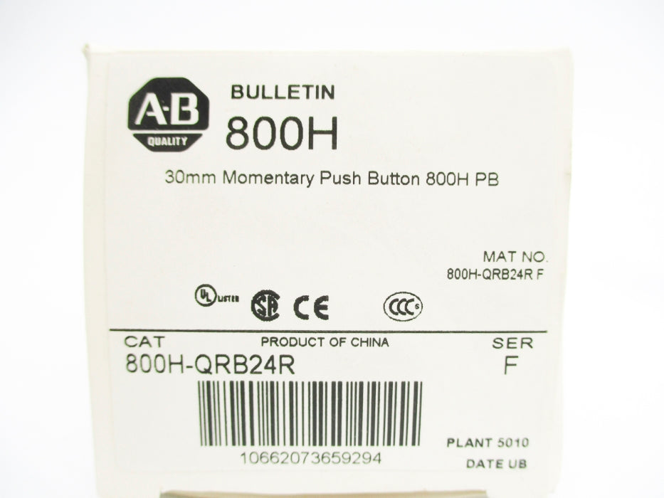INDUSTRIAL SPARE PART 800H-QRB24R SER. F 24VAC/DC (WH) NSMP