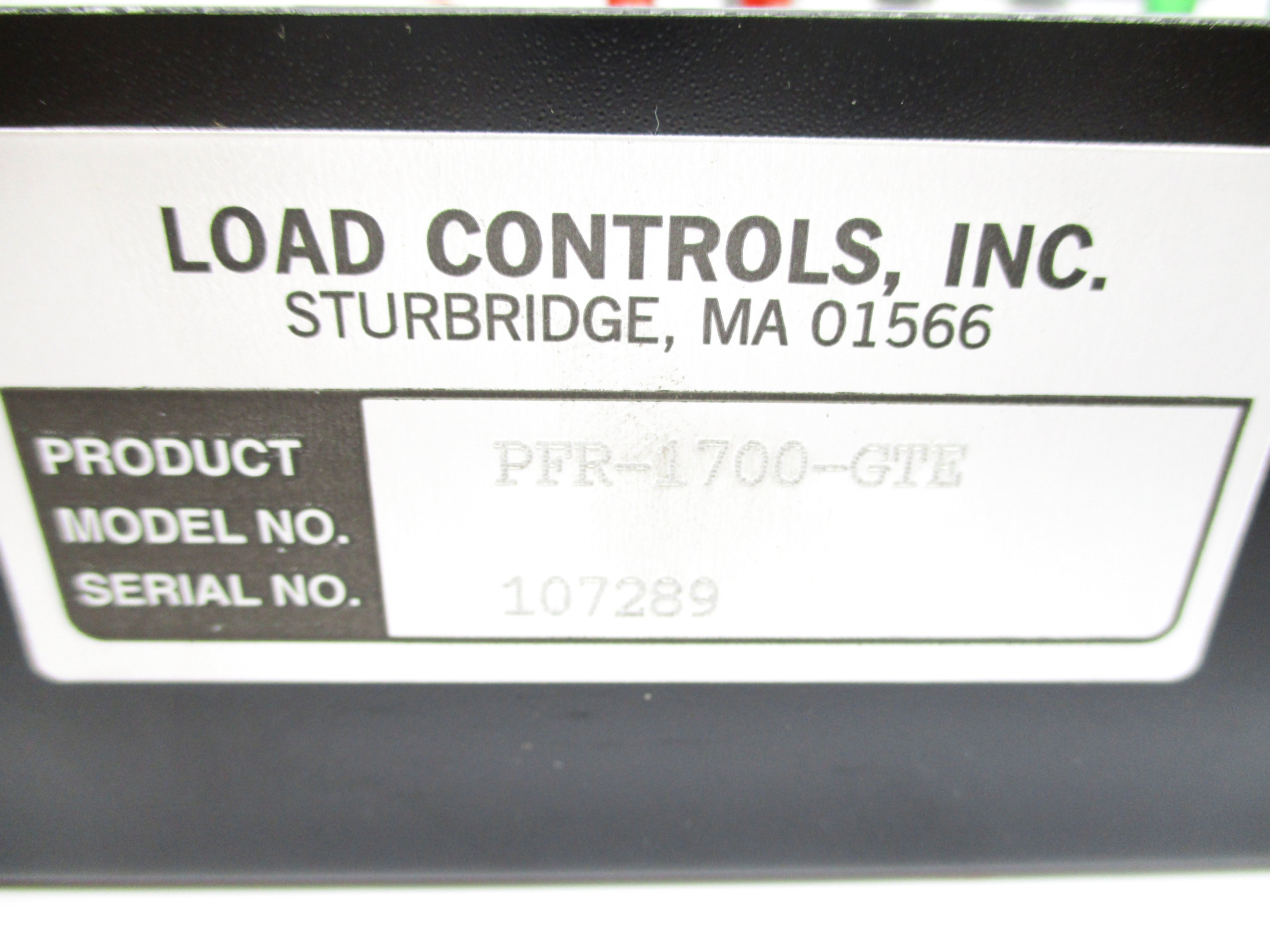 LOAD CONTROLS PFR-1700-GTE NSNP