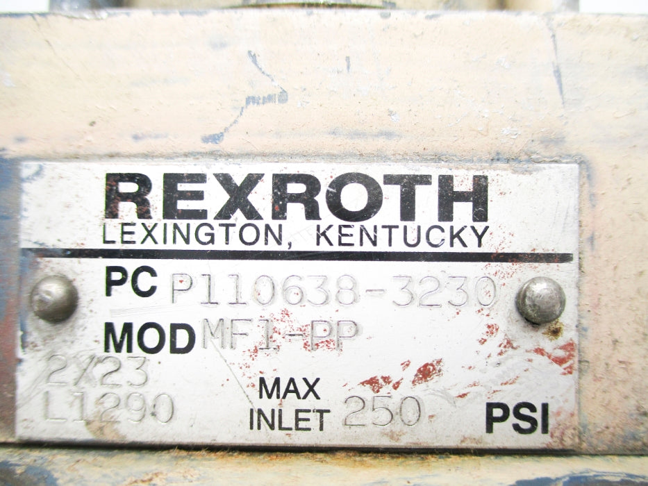 REXROTH MF1-PP PCP110638-3230 250PSI UNMP