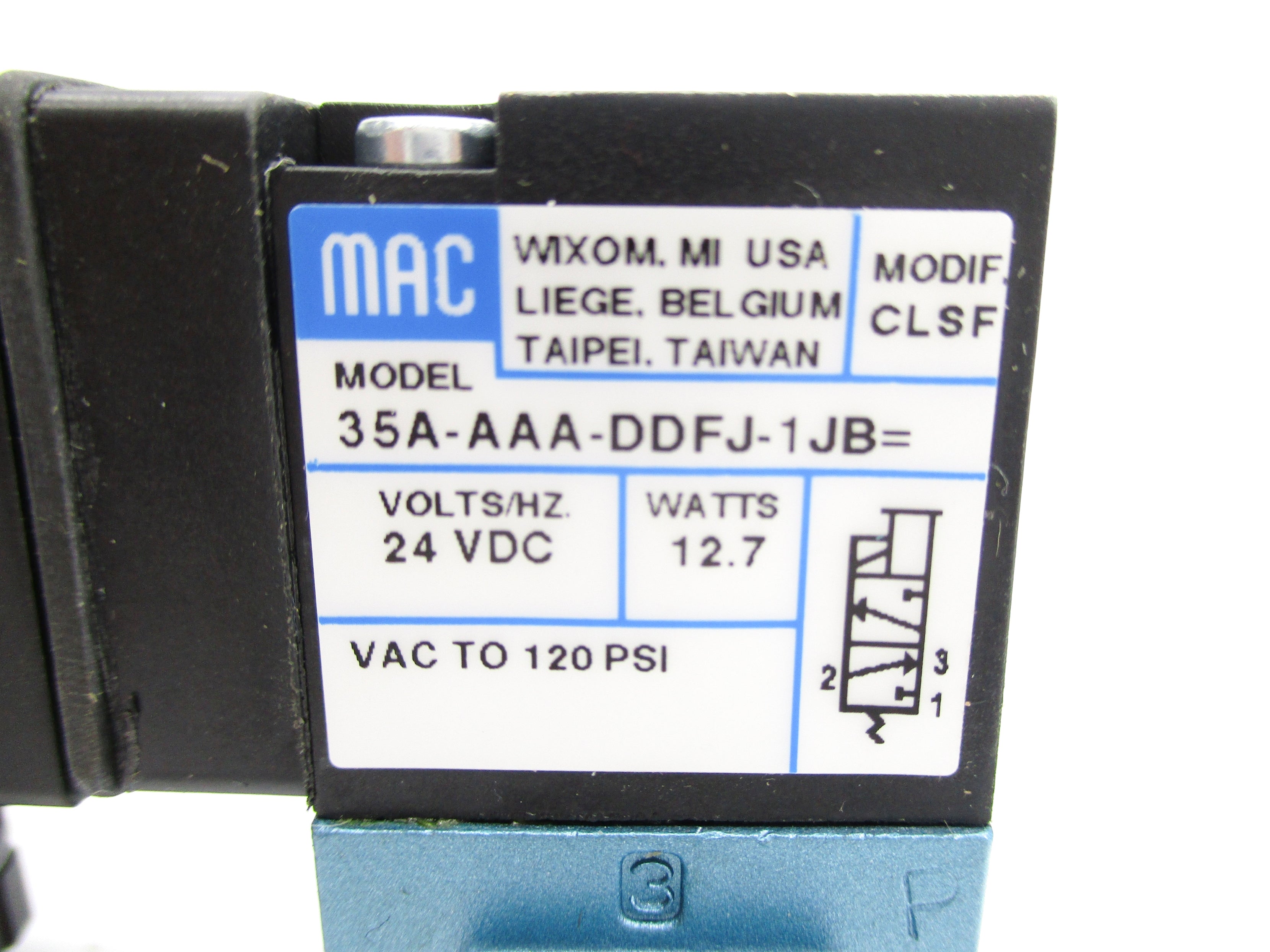 MAC 35A-AAA-DDFJ-1JB 24VDC 120PSI NSNP
