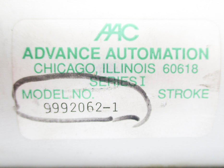 ADVANCE AUTOMATION 9992062-1 UNMP