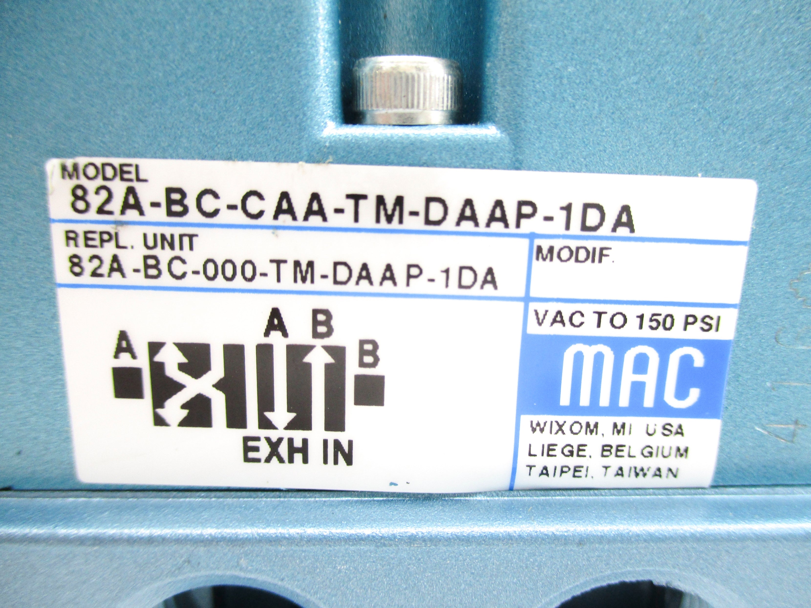 MAC 82A-BC-CAA-TM-DAAP-1DA 150PSI 110/120V NSNP