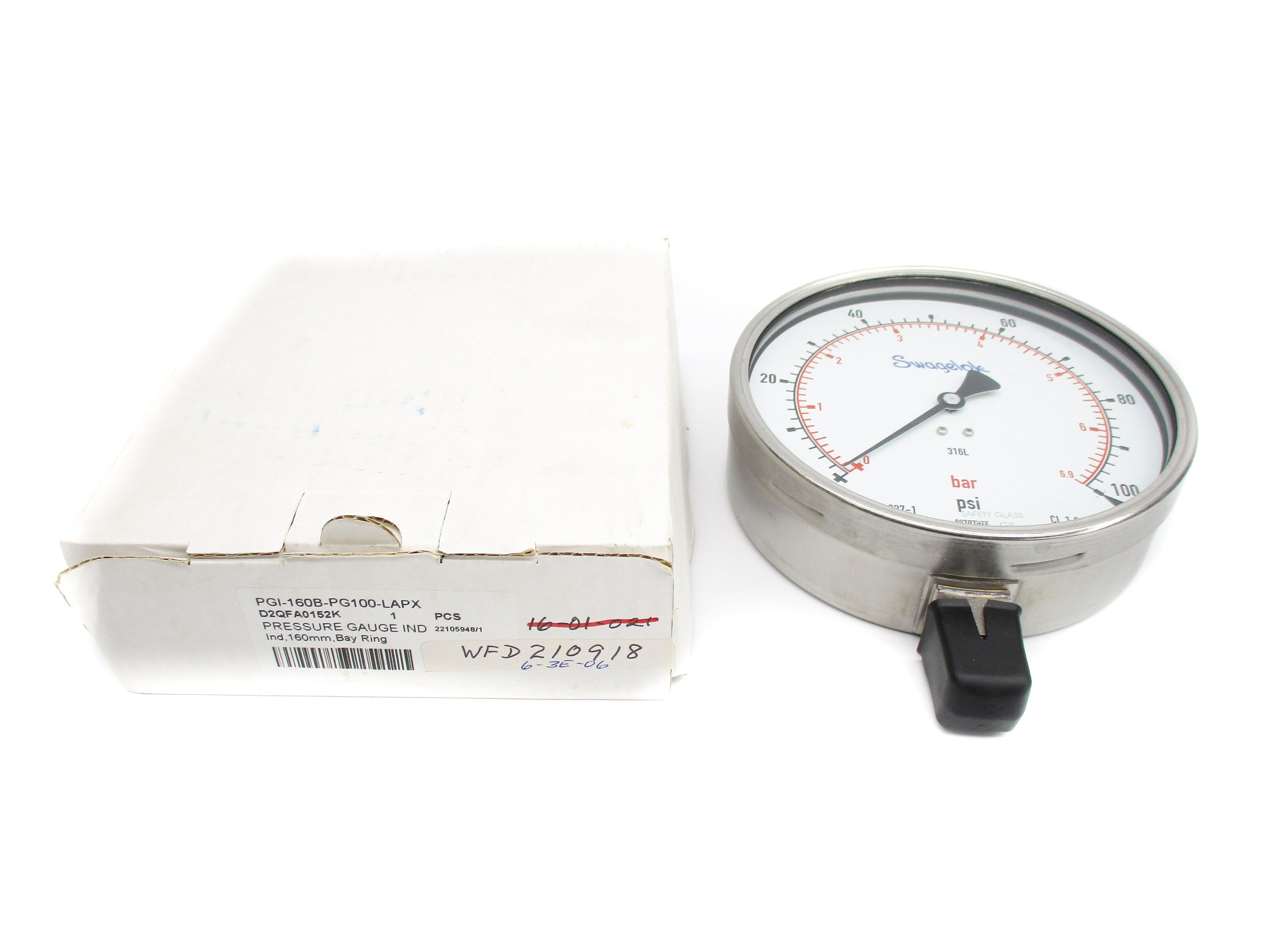 SWAGELOK PGI-160B-PG100-LAPX 0-100PSI NSMP
