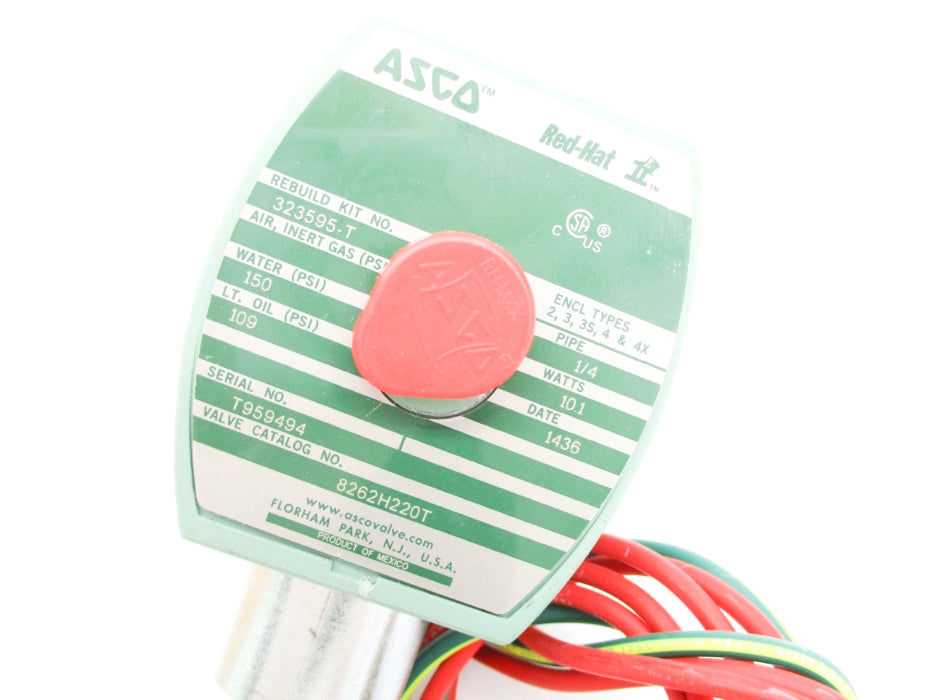 ASCO 8262H220T 109/150PSI 110/120V NSMP
