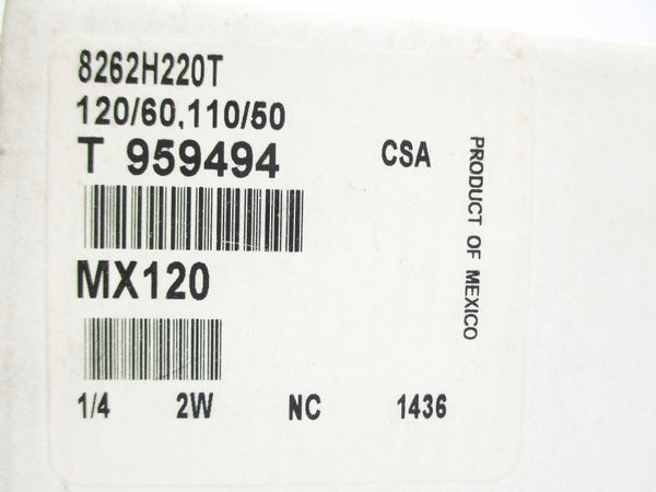 ASCO 8262H220T 109/150PSI 110/120V NSMP
