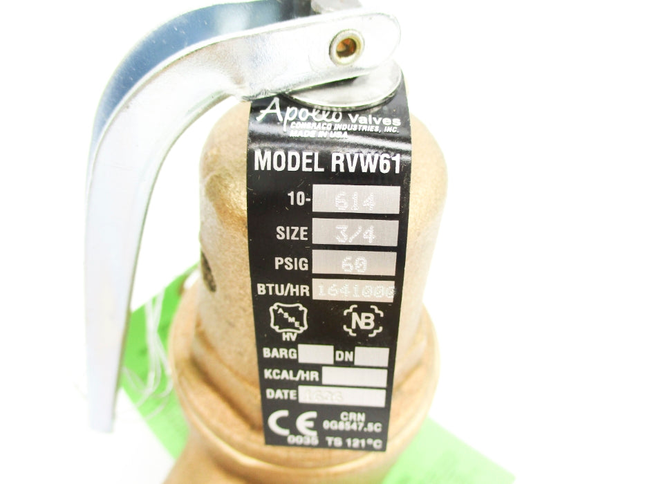 APOLLO VALVES RVW61-3460 60PSIG NSMP