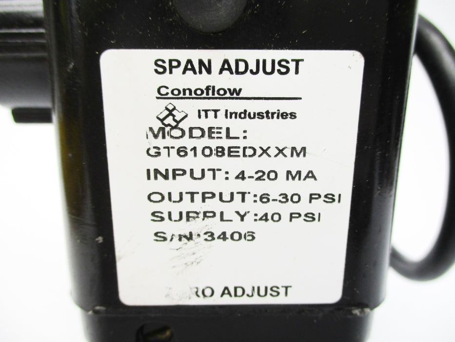ITT INDUSTRIES GT6108EDXXM 6-30PSI NSNP