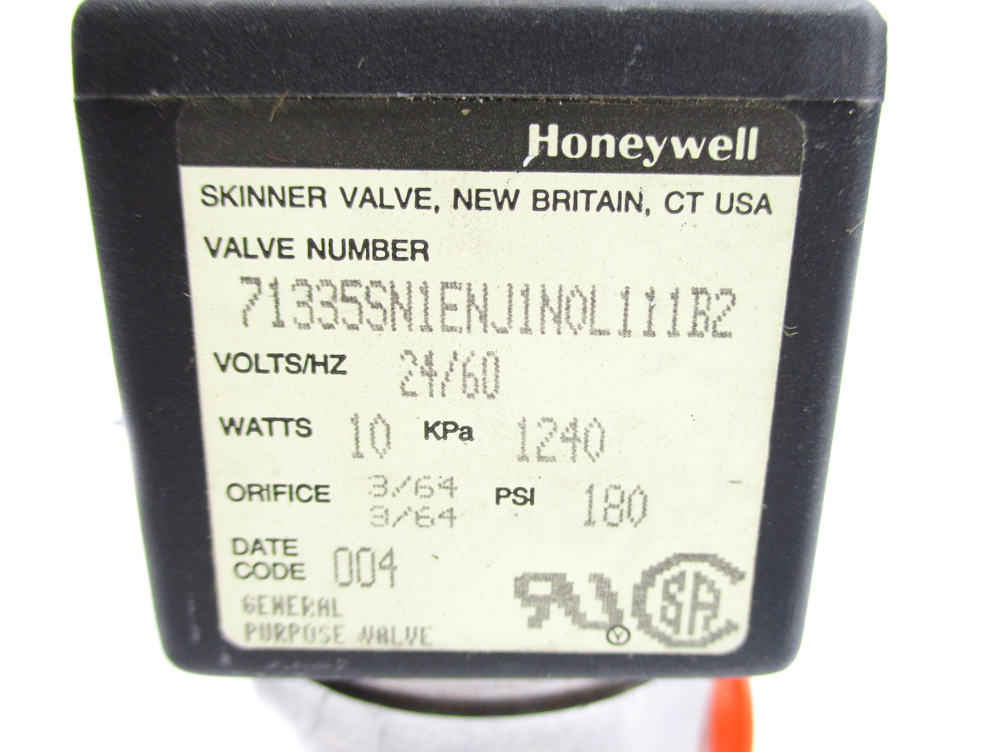 HONEYWELL 71335SN1ENJ1N0L111B2 24V 180PSI NSNP