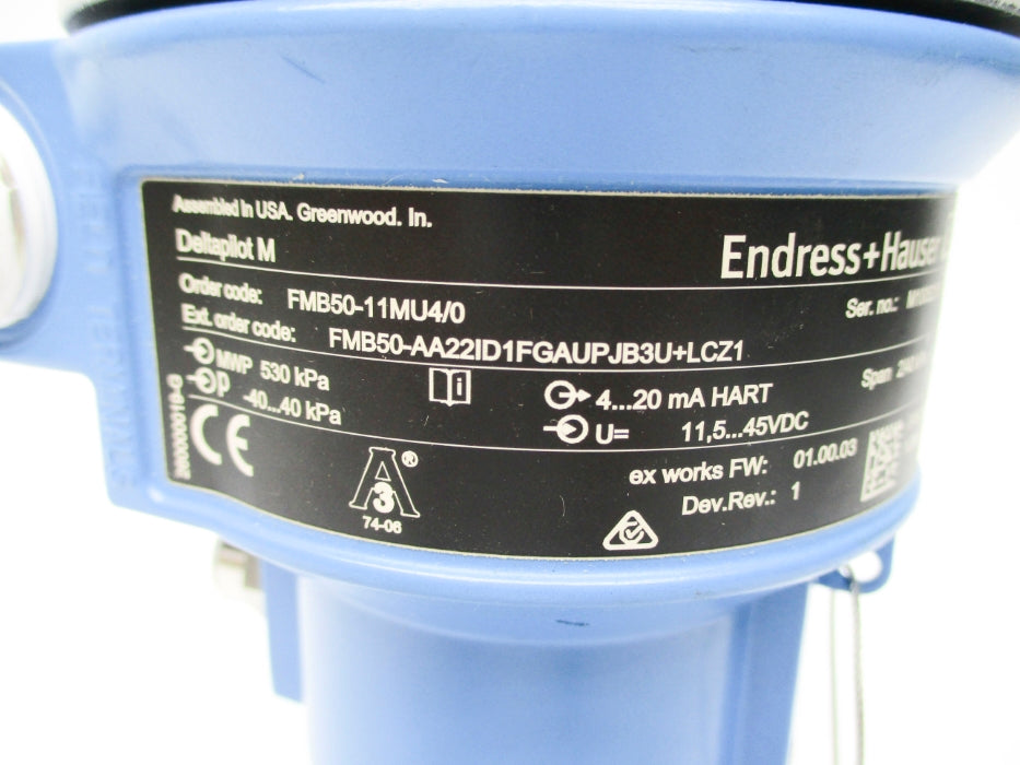 ENDRESS+HAUSER FMB50-11MU4/0 FMB50-AA22ID1FGAUPJB3U+LCZ1 NSNP