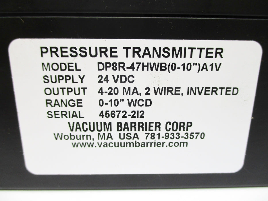 VBC DP8R-47HWB(0-10")A1V NSNP