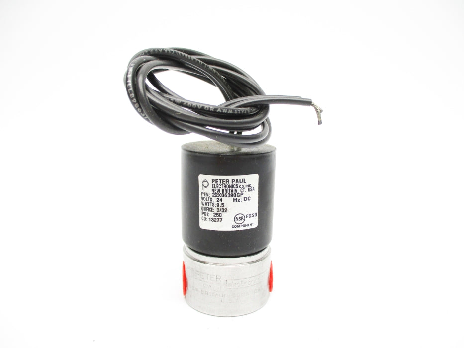 PETER PAUL ELECTRONICS 22X06390GP 250PSI 24VDC NSNP